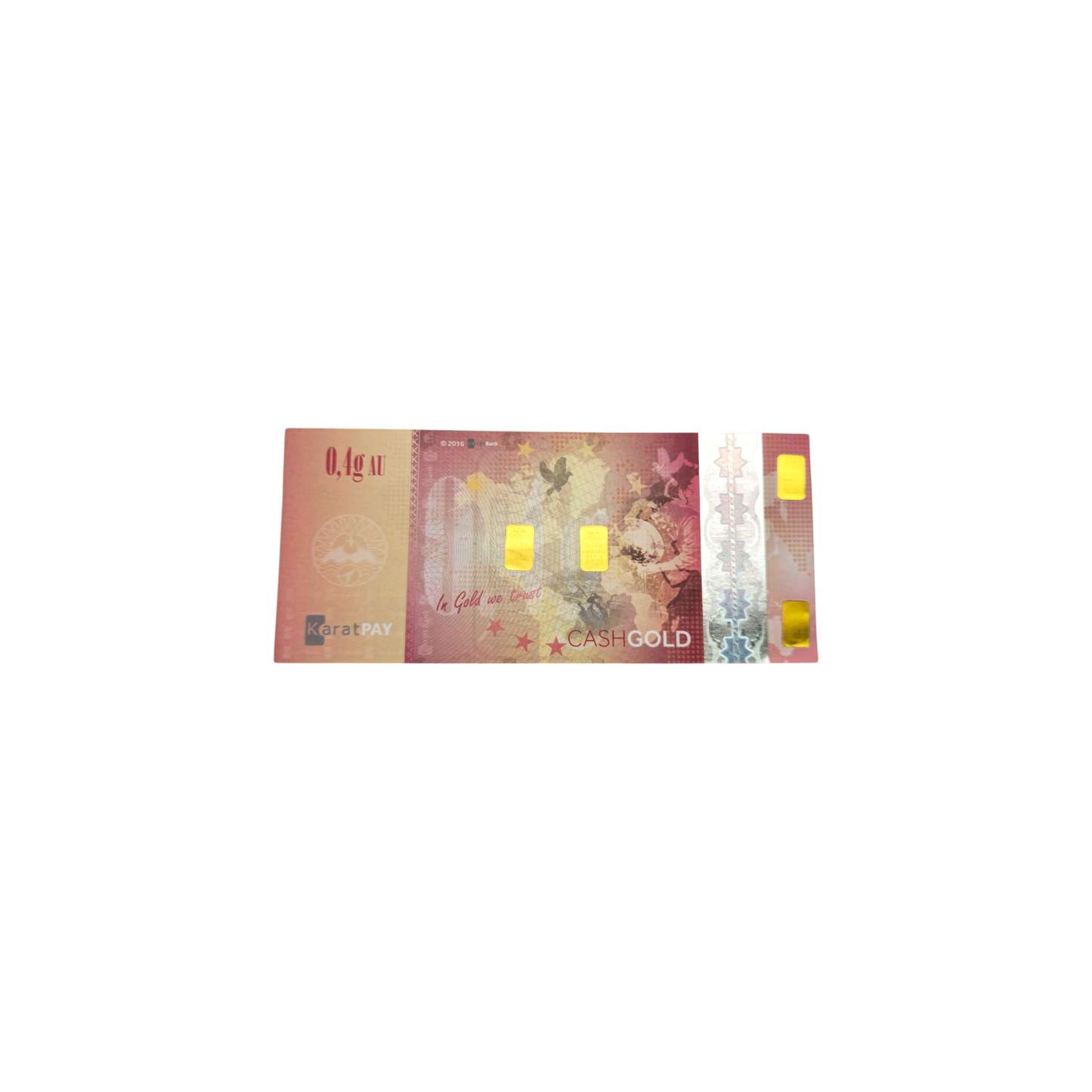 Karatbars "CASHGOLD" 24K 999.9/1000; masa=0.4g