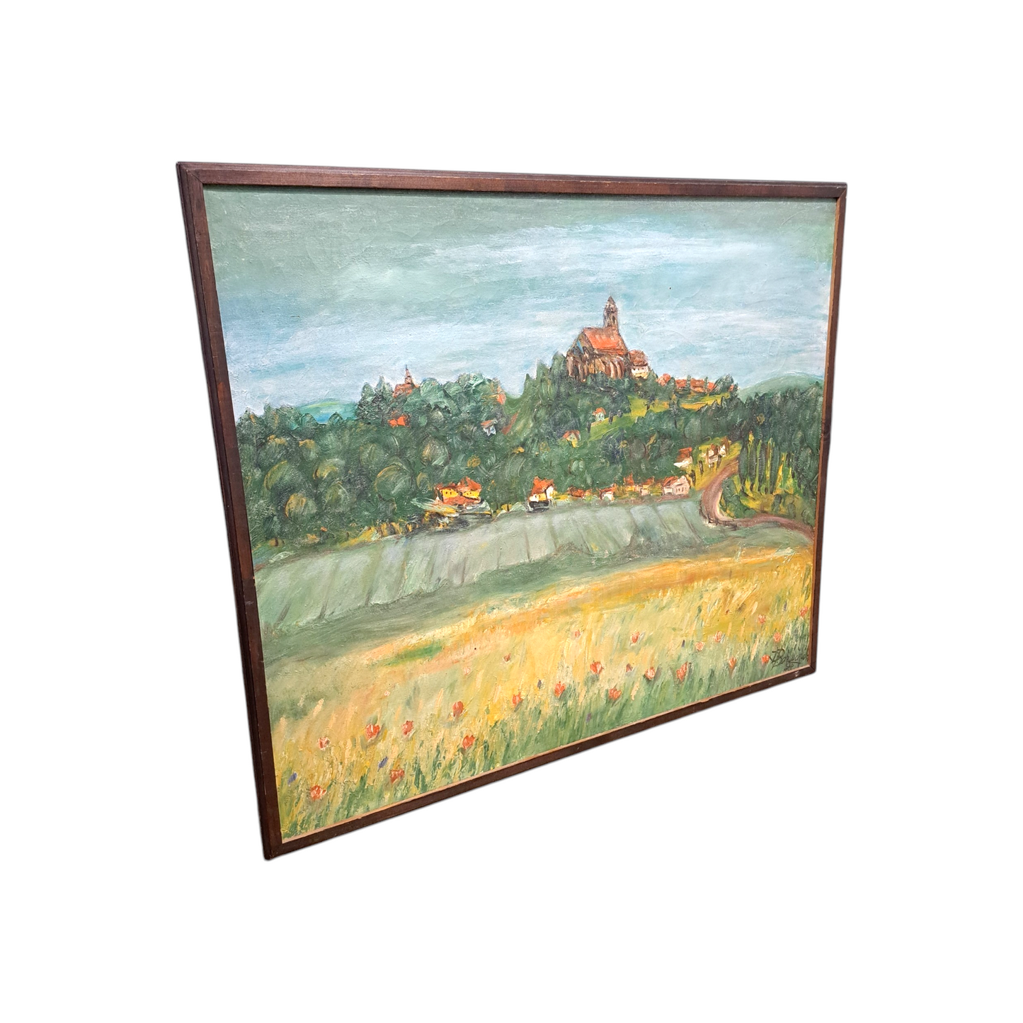 Božičnik Drago - Ptujska gora, Olje na platno, 82 cm x 72 cm