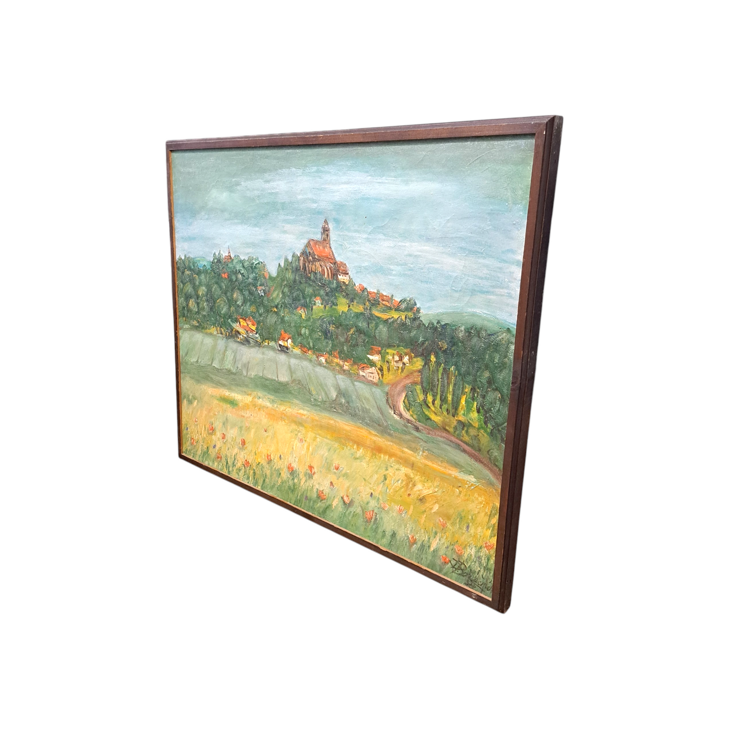 Božičnik Drago - Ptujska gora, Olje na platno, 82 cm x 72 cm