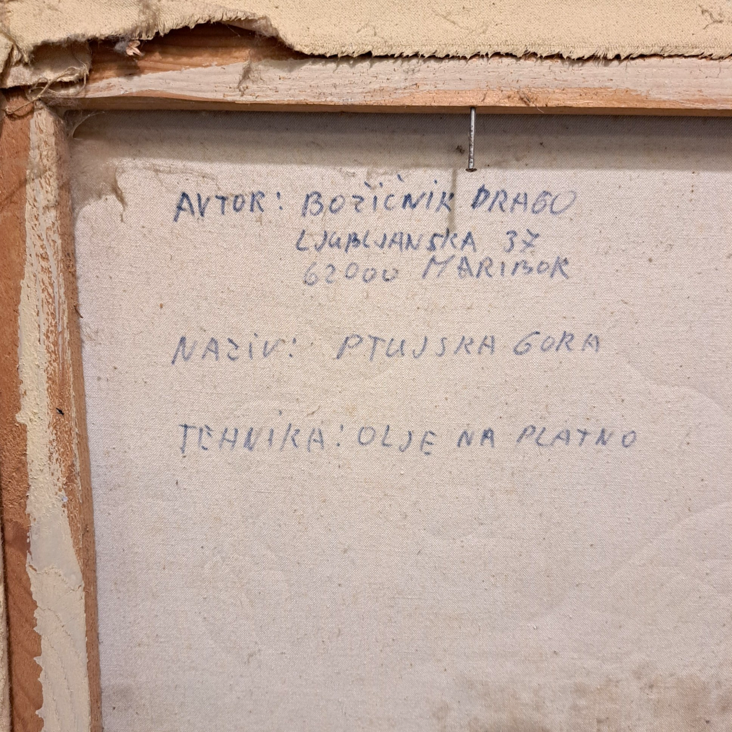 Božičnik Drago - Ptujska gora, Olje na platno, 82 cm x 72 cm