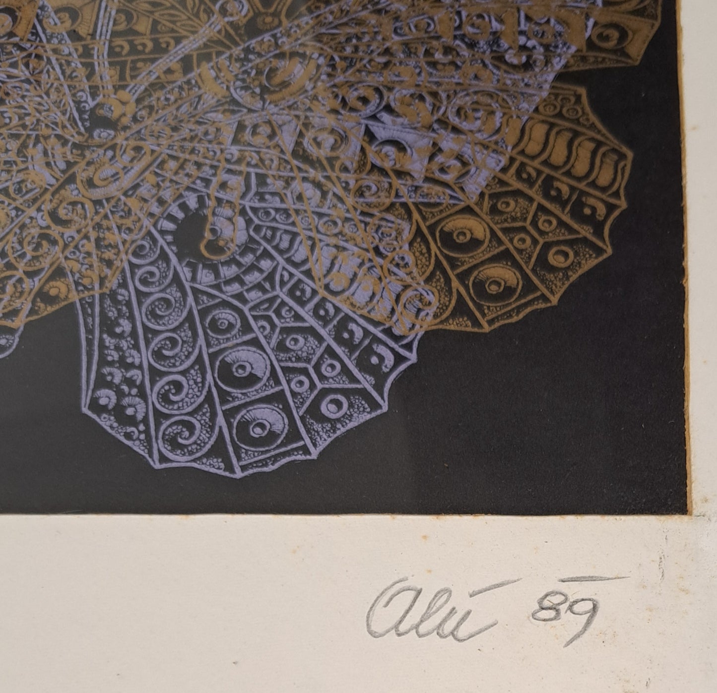 Horvat; grafika; Metulji III, 41 cm x 57 cm