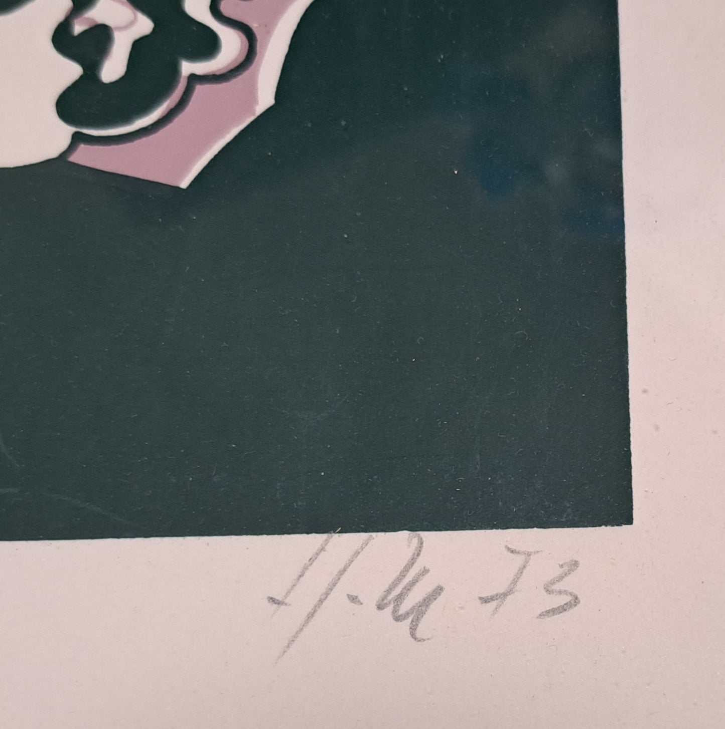 N/A; grafika; "Abstrakcija"; 25 cm x 32 cm