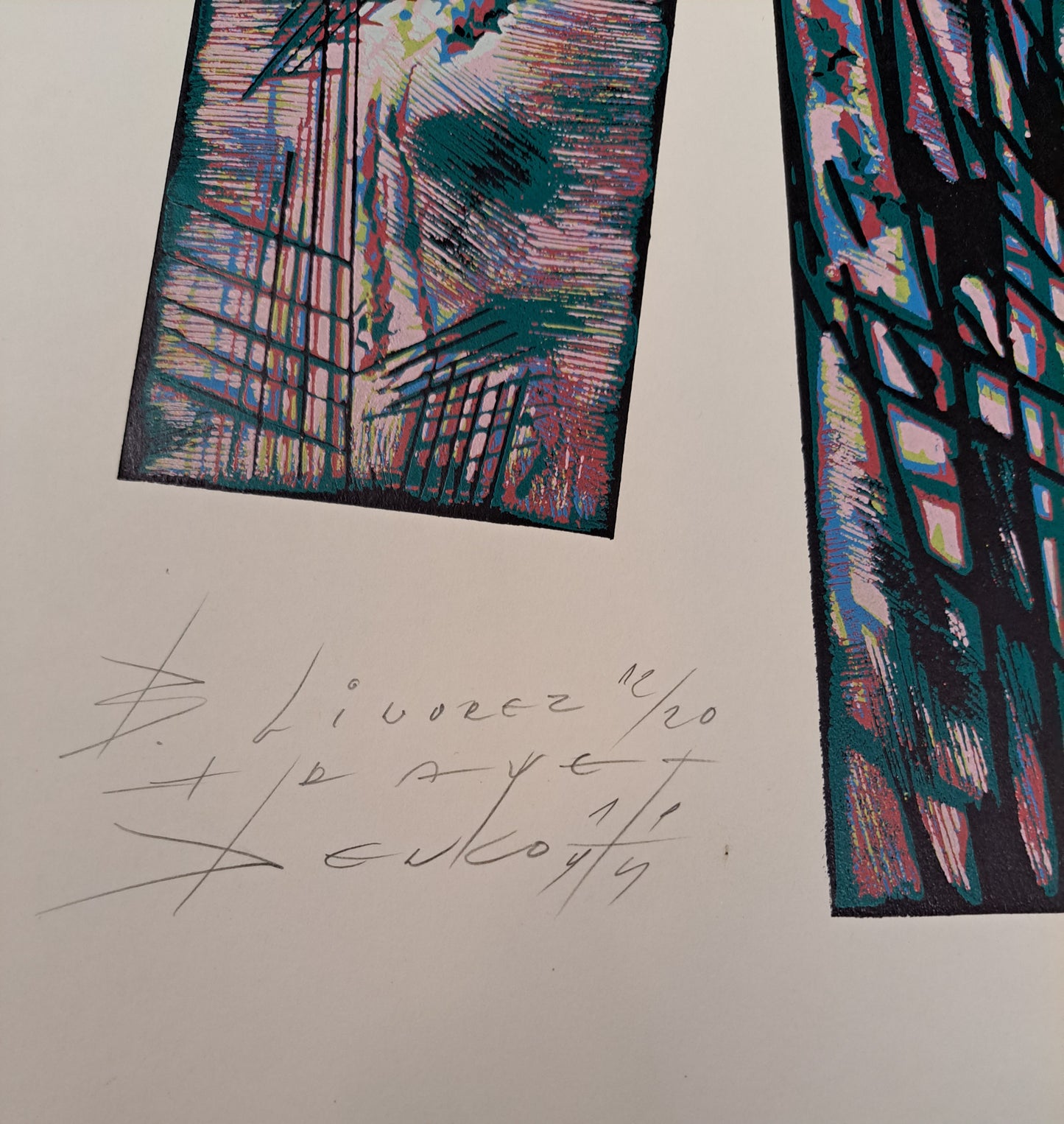 Jenko; grafika; "Trave"; 30 cm x 43 cm