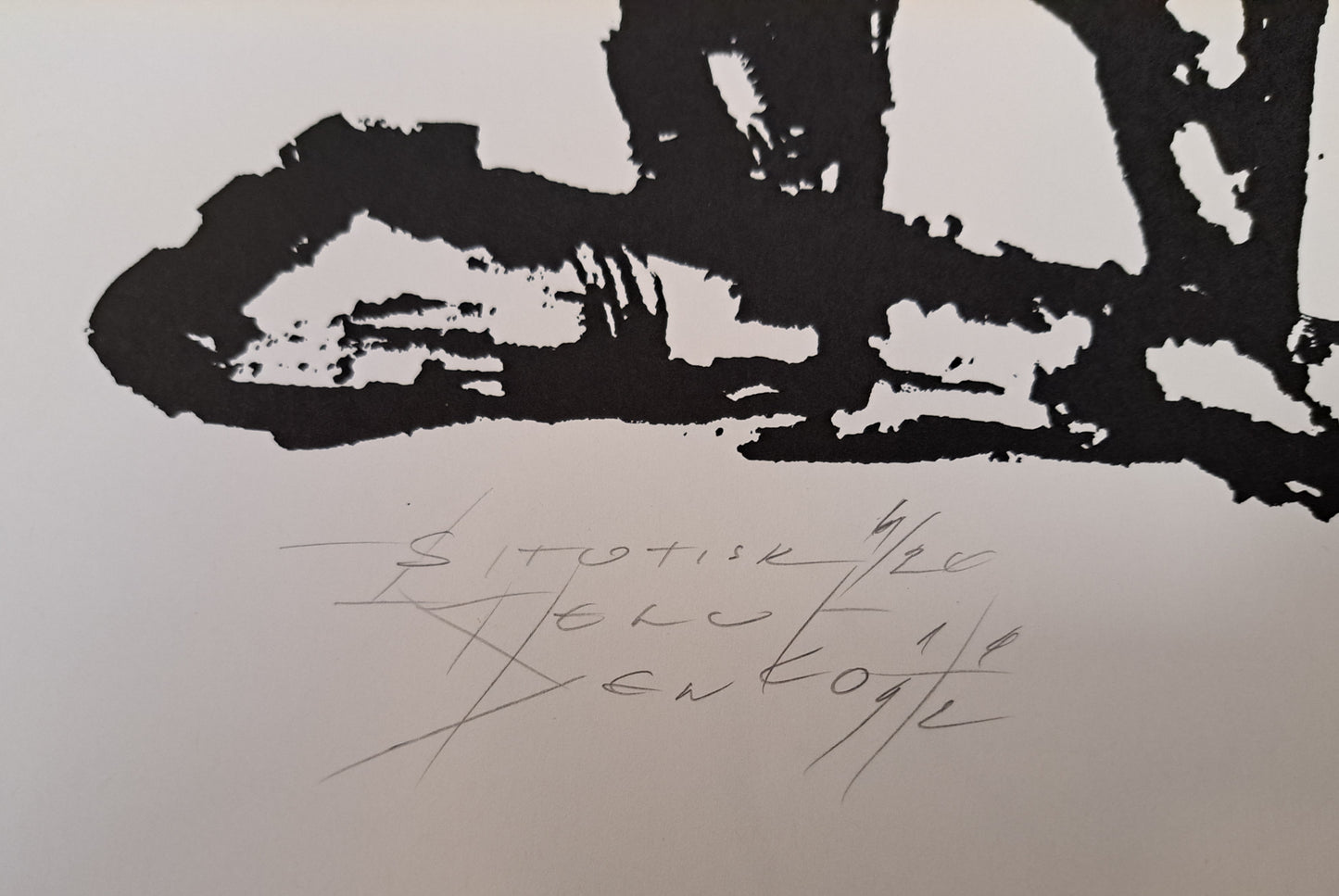 Jenko; sitotisk; "Telo"; 30 cm x 43 cm