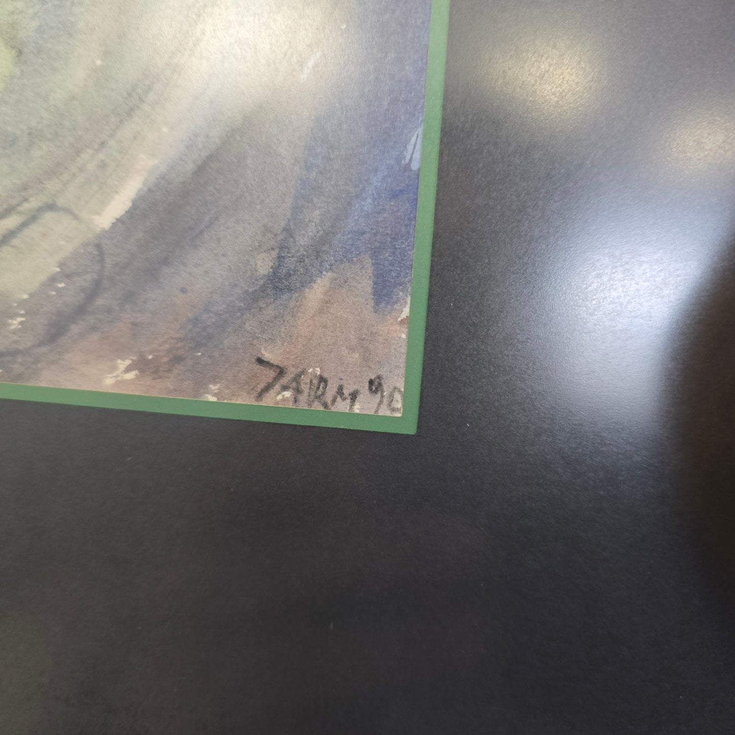 Stane Jarm; akvarel; "Starka"; 36 cm x 44 cm