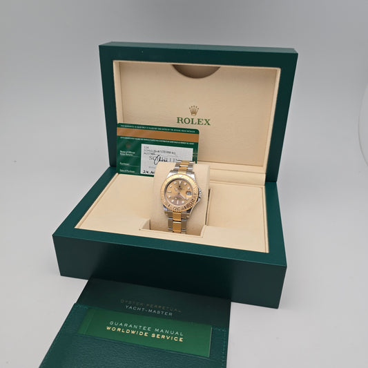 Ročna ura ROLEX Yacht-Master 168623 Champagne Dial FULL SET