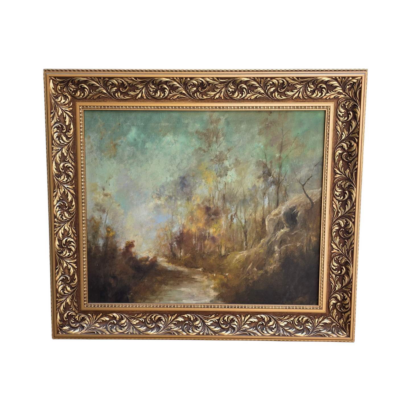 N/A; akril; "Jesenski gozd"; 78 cm x 68 cm