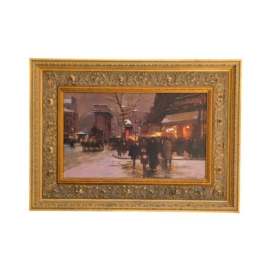 Edouard Cortès; print; mesto pozimi; 68 cm x 50 cm