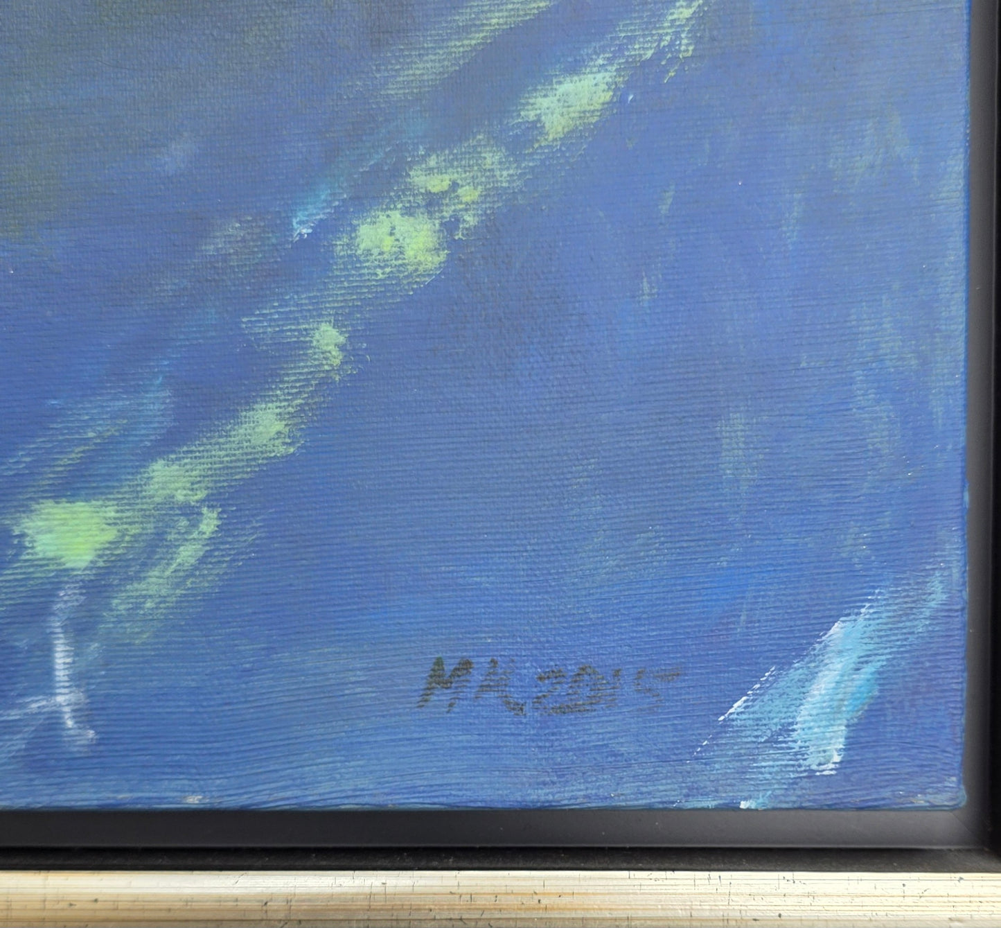 Marko Krvina; Akril; mesto ob morju; 65 cm x 55 cm