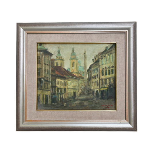 Brigita Požegar Mulej; Akril; fontana; 52 cm x 47 cm