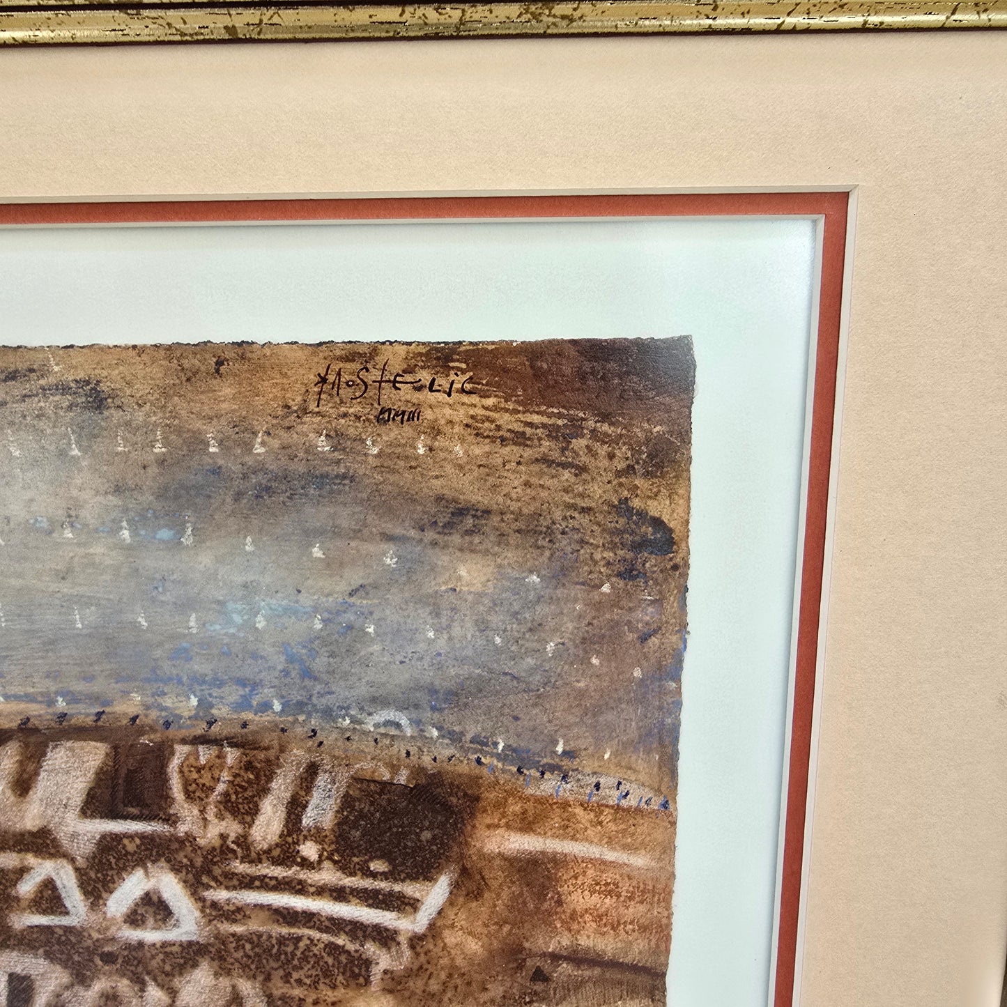 N/A; mešana tehnika; "Vrtača"; 55 cm x 45 cm