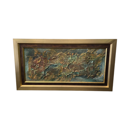 Stipe Miličić; Mešana tehnika; abstrakt; 69 cm x 37 cm