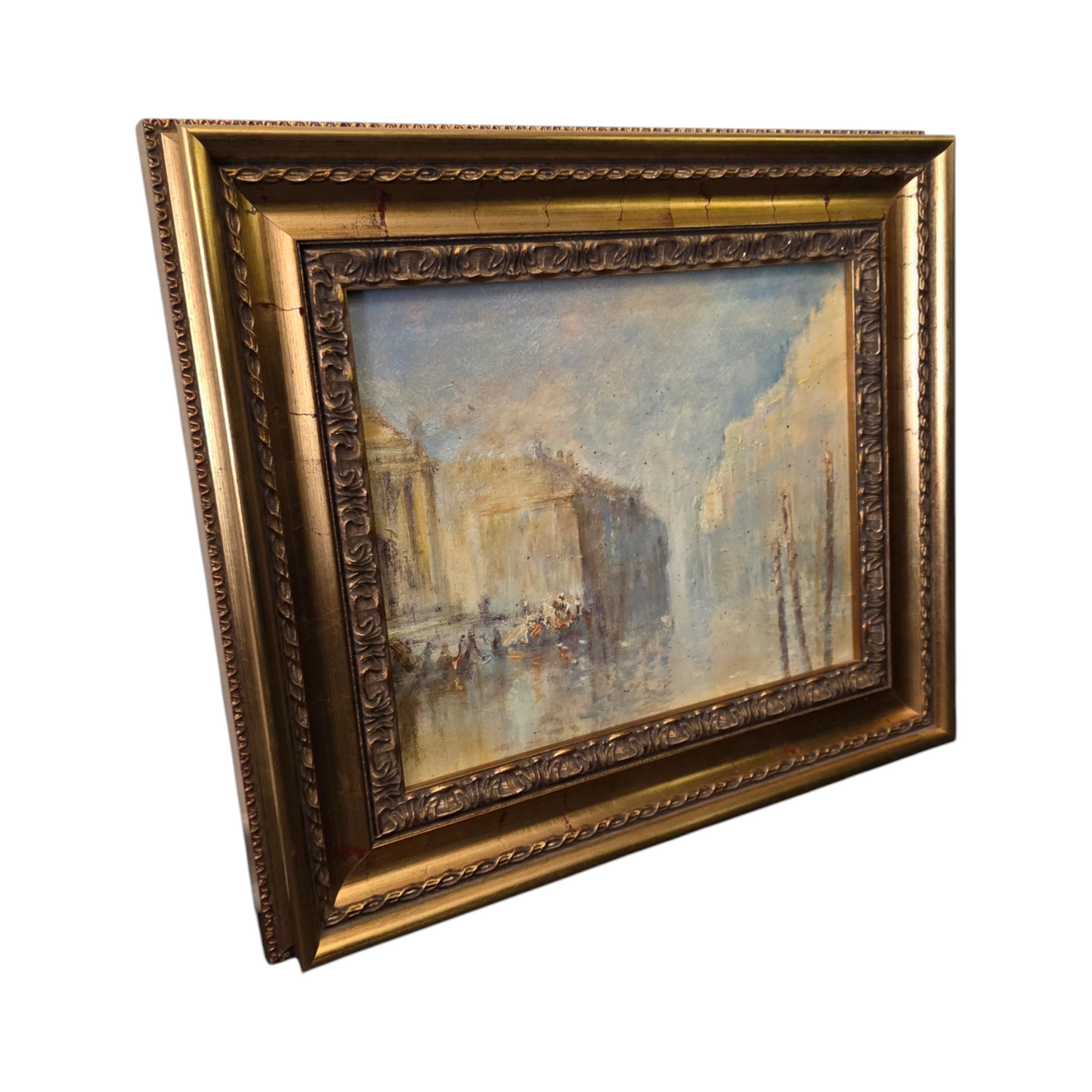 N/A; Akril; "Kanal"; 42 cm x 36 cm
