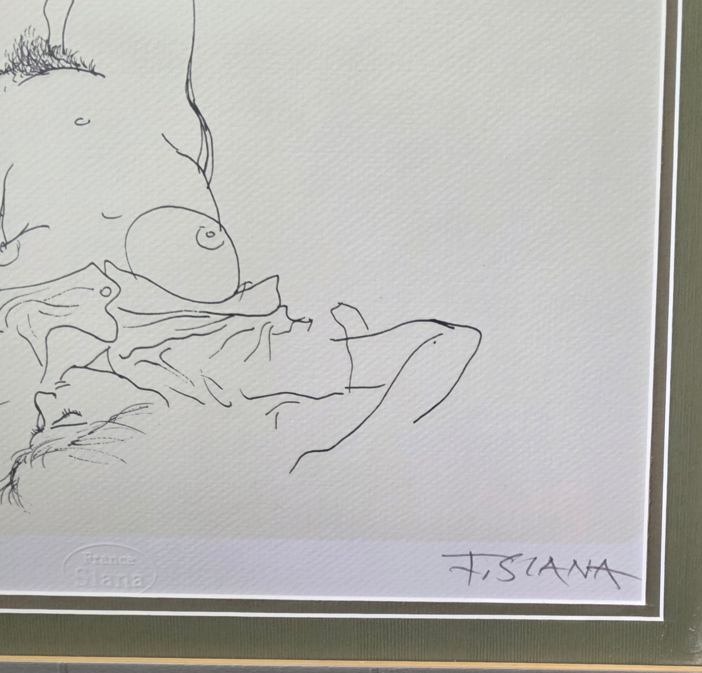 France Slana; Grafika (E.A.); akt; 46 cm x 36 cm