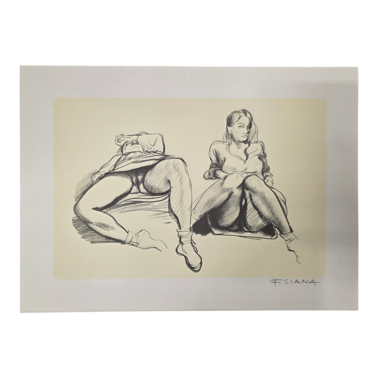 France Slana; Zbirka grafik; akt; 31 cm x 43 cm