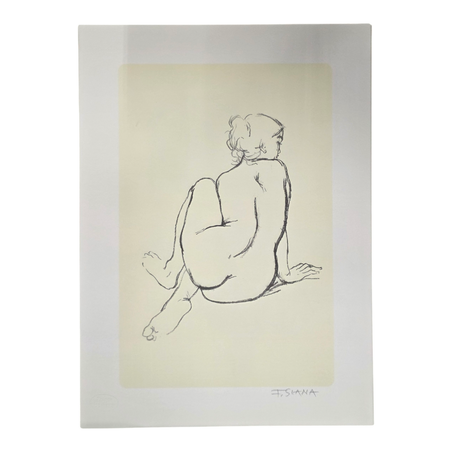 France Slana; Zbirka grafik; akt; 31 cm x 43 cm