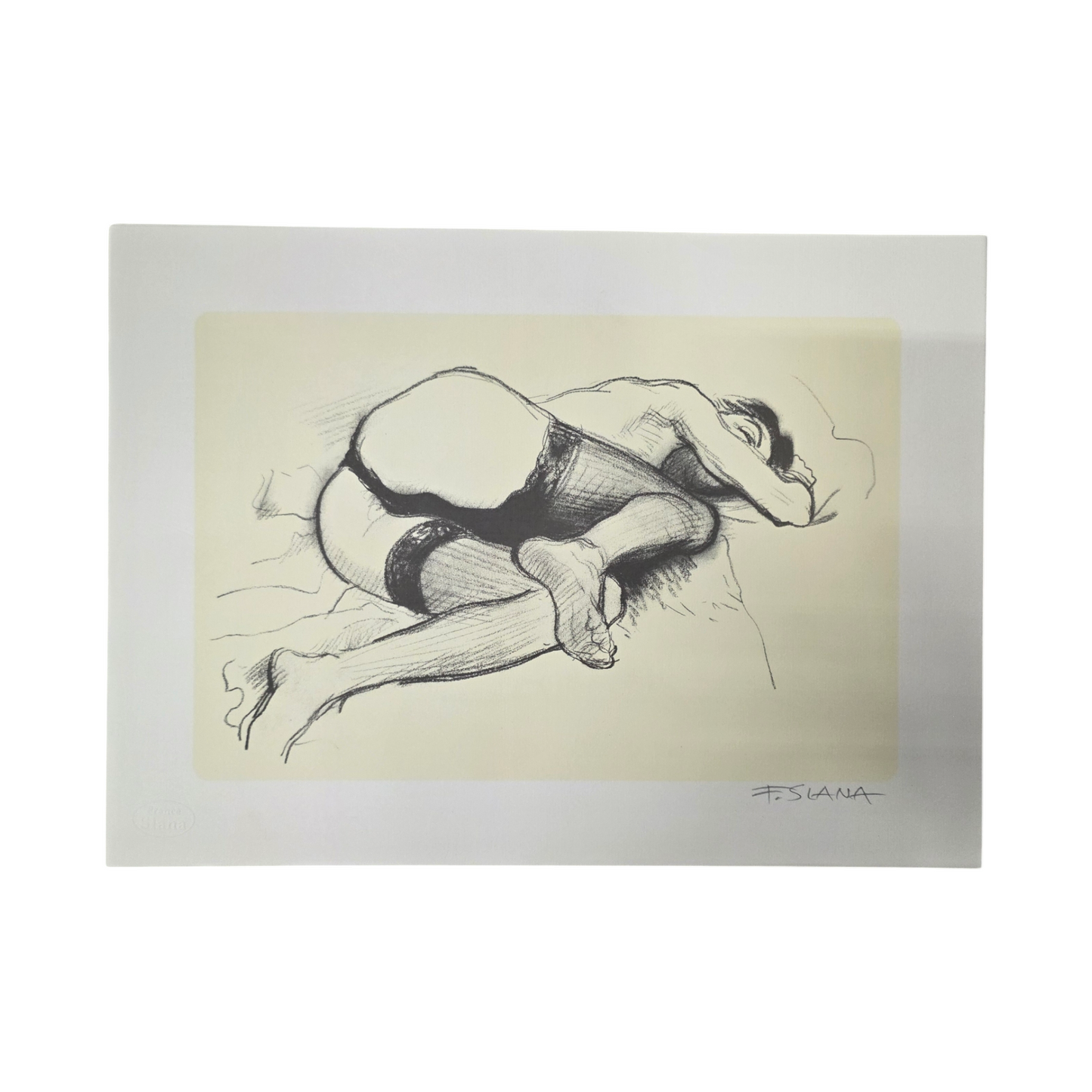 France Slana; Zbirka grafik; akt; 31 cm x 43 cm