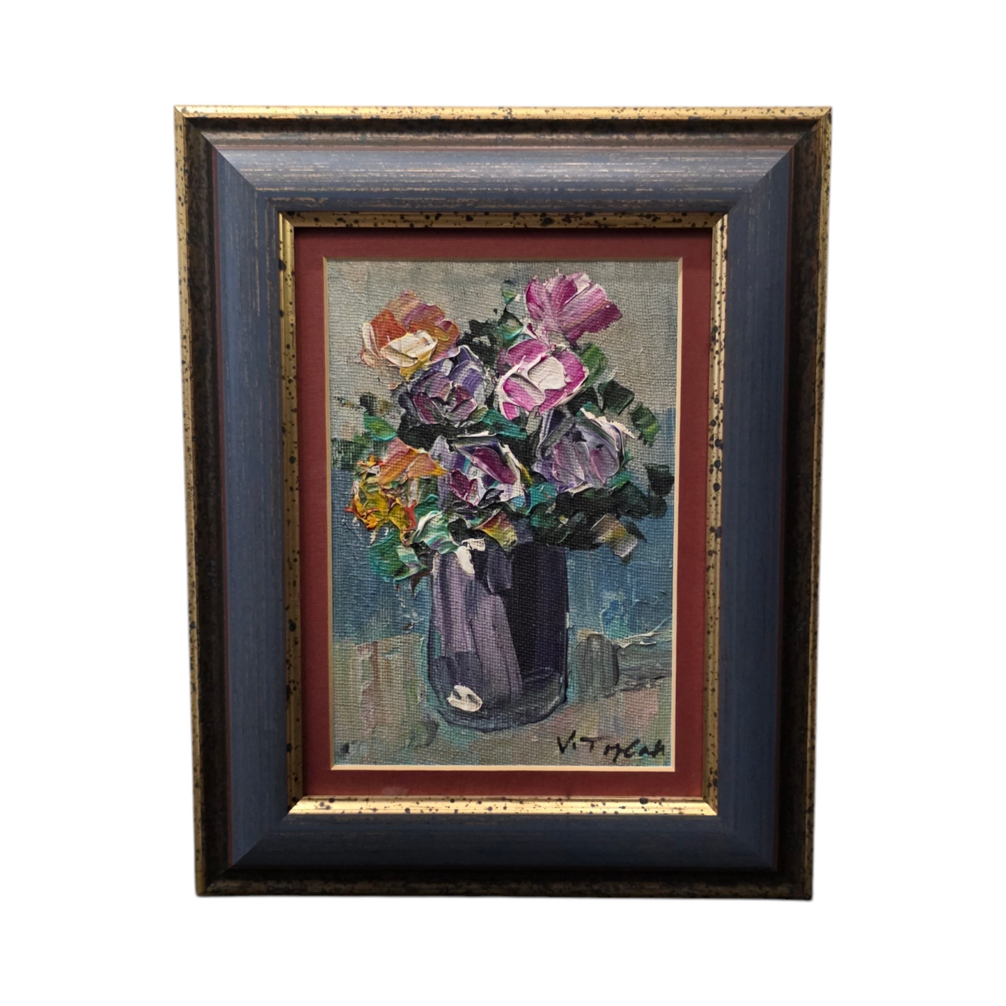 Vilim Toplak; Olje; tihožitje I; 24 cm x 30 cm
