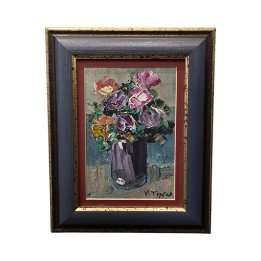 Vilim Toplak; Olje; tihožitje I; 24 cm x 30 cm