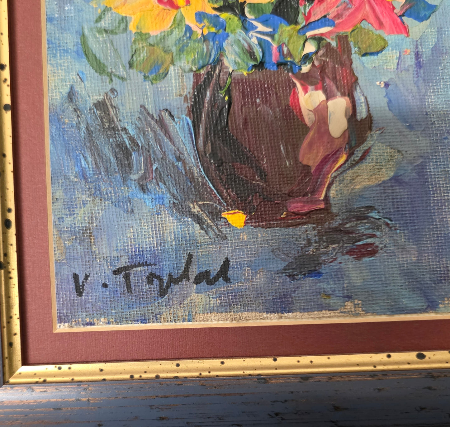 Vilim Toplak; Olje; tihožitje III; 24 cm x 30 cm