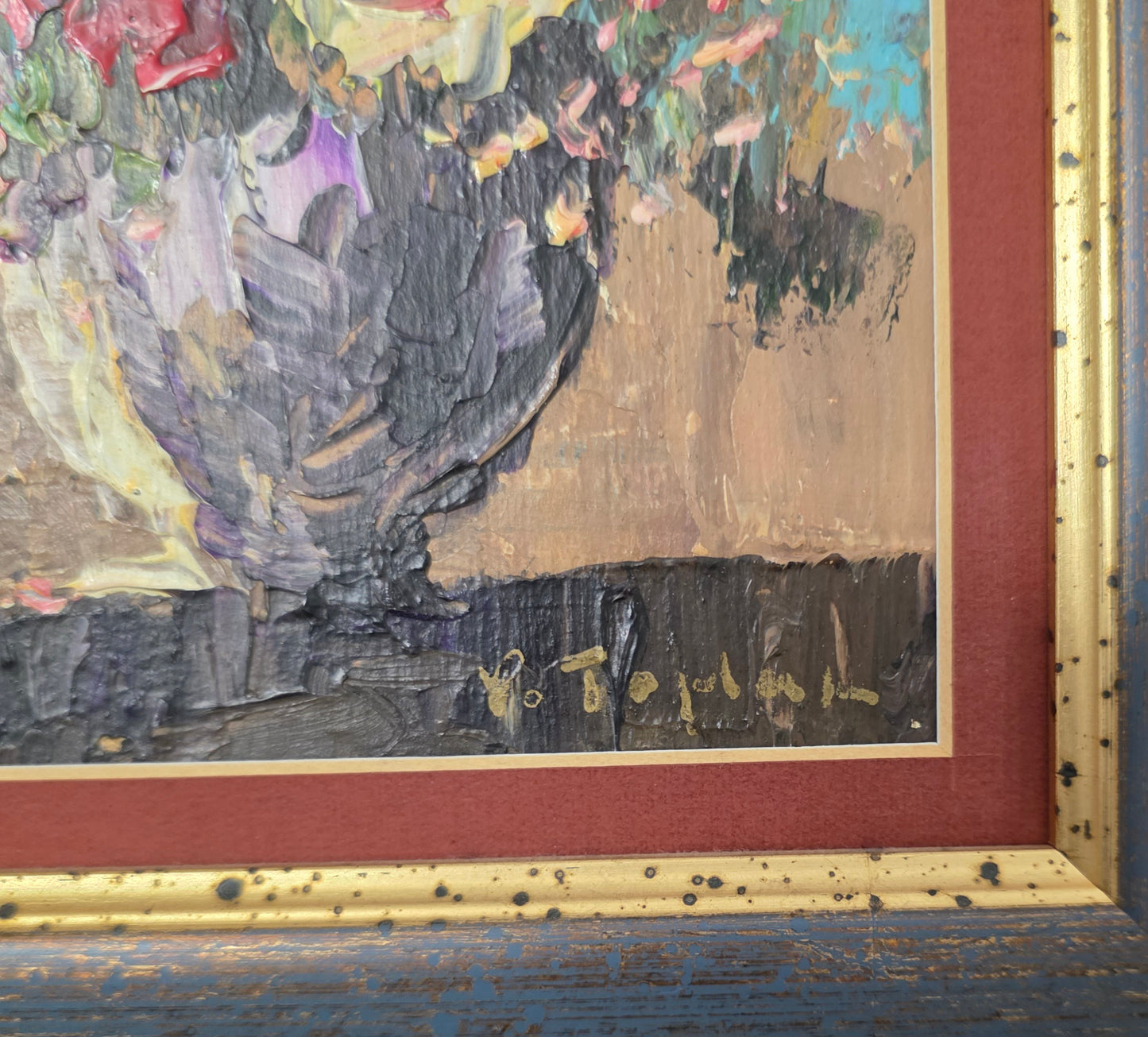 Vilim Toplak; Olje; tihožitje II; 24 cm x 30 cm