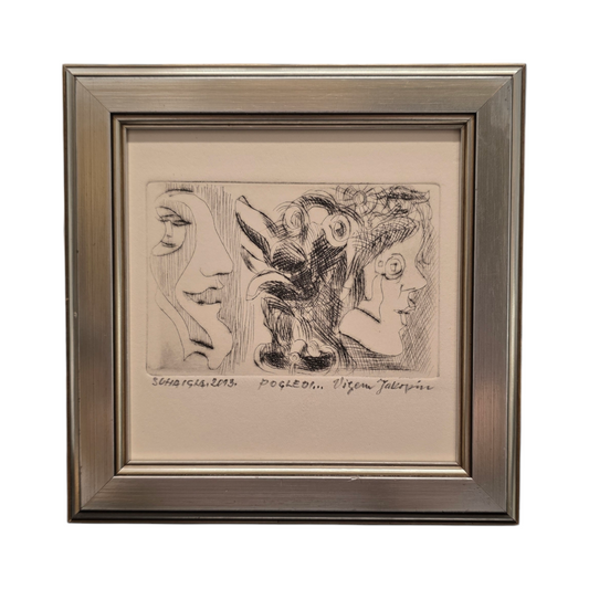 Vilijam Jakopin; Suha igla; "Pogledi"; 17 cm x 17 cm