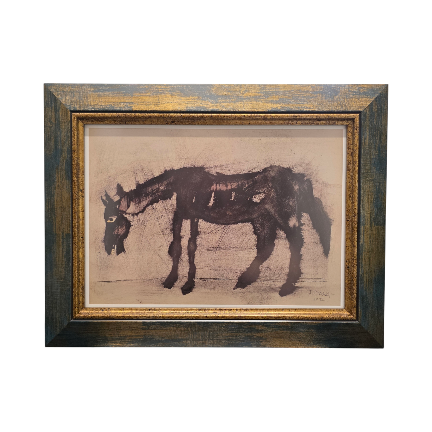 France Slana; print; Konj; 35 cm x 27 cm
