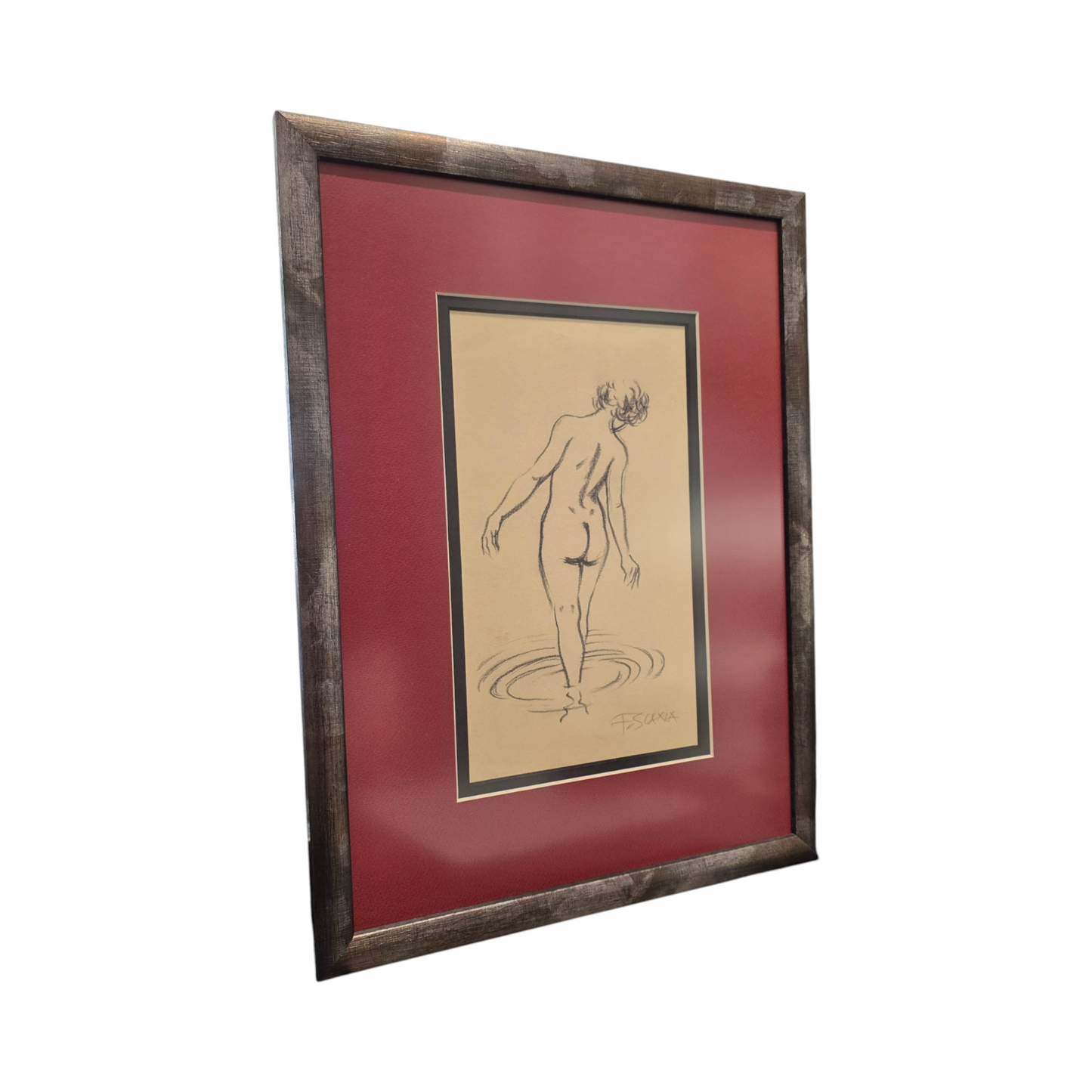 France Slana; grafika; akt; 29 cm x 39 cm