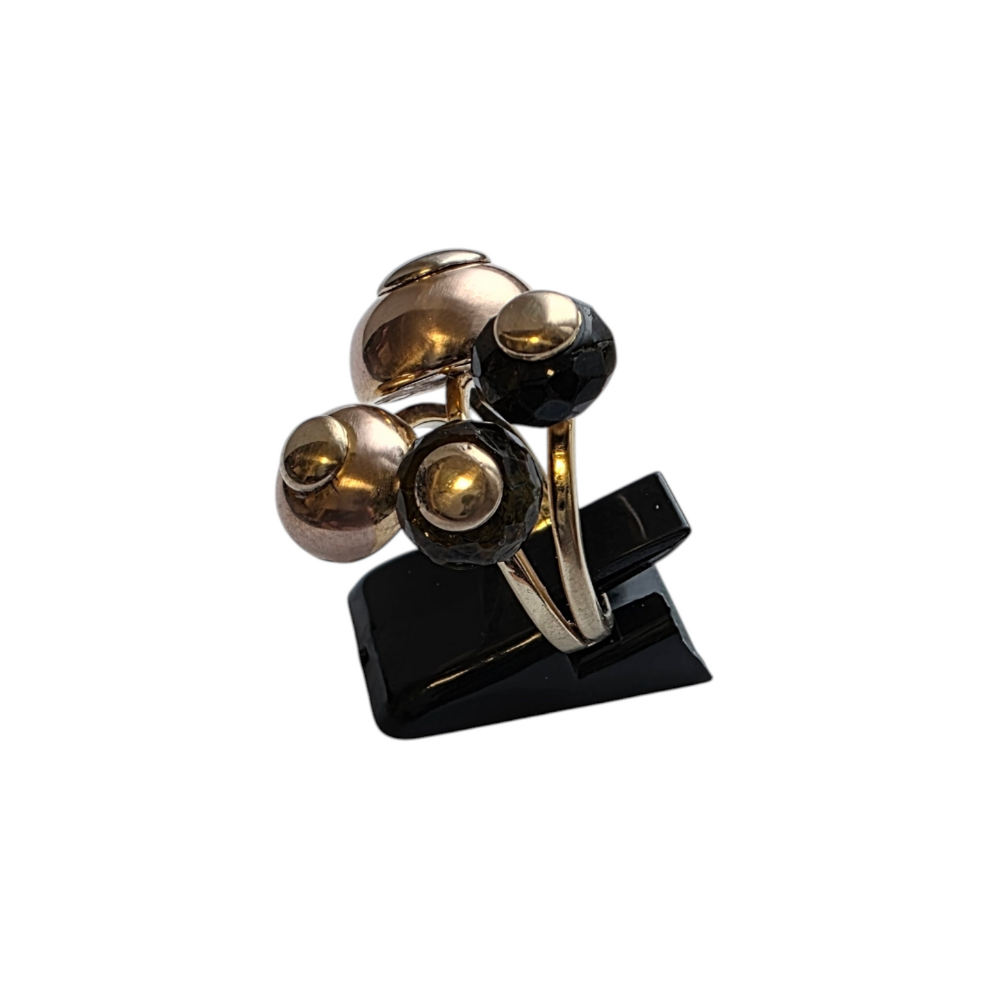 Zlati prstan ''LUSTRE'' 14K 585/1000; masa=8.91g