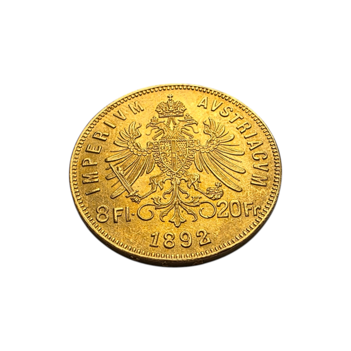 Zlatnik "8 FL" 21K 900/1000; masa=6.45g