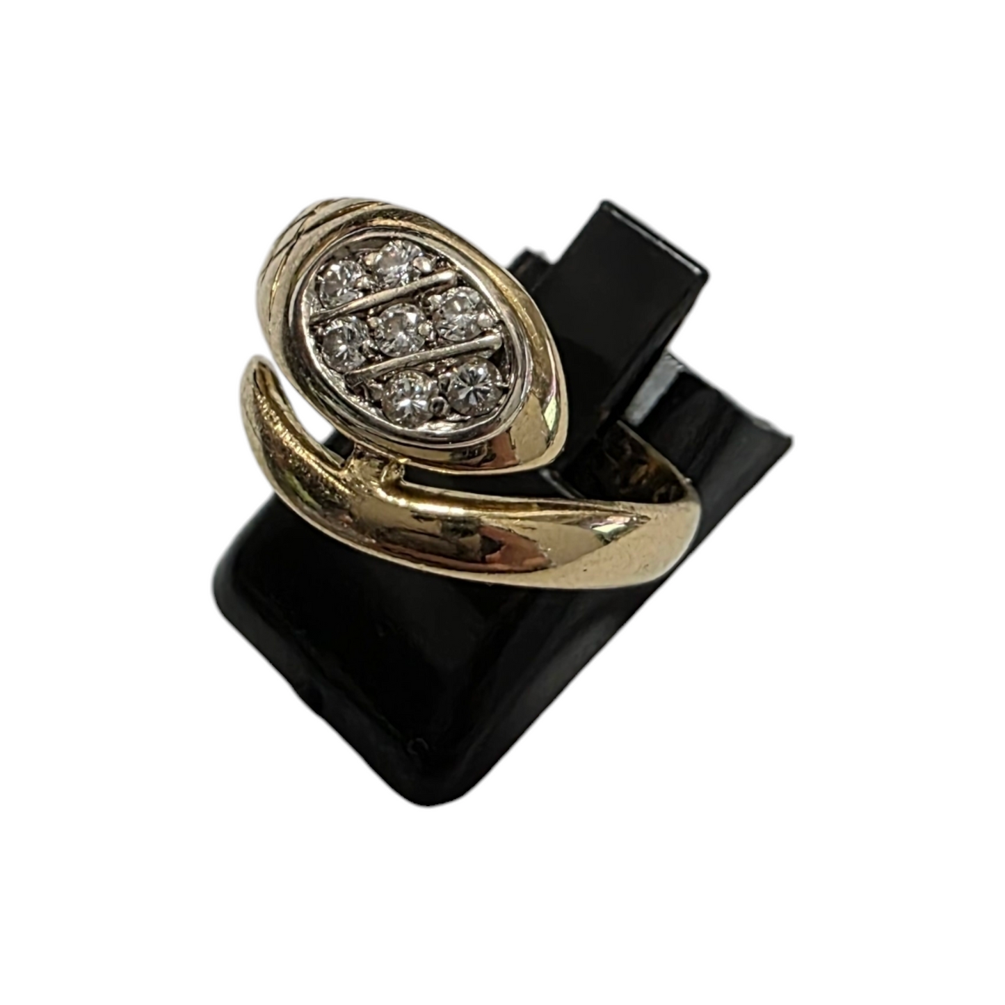 Diamantni prstan "KATARI" 14K 585/1000+DIA; masa=5.40g