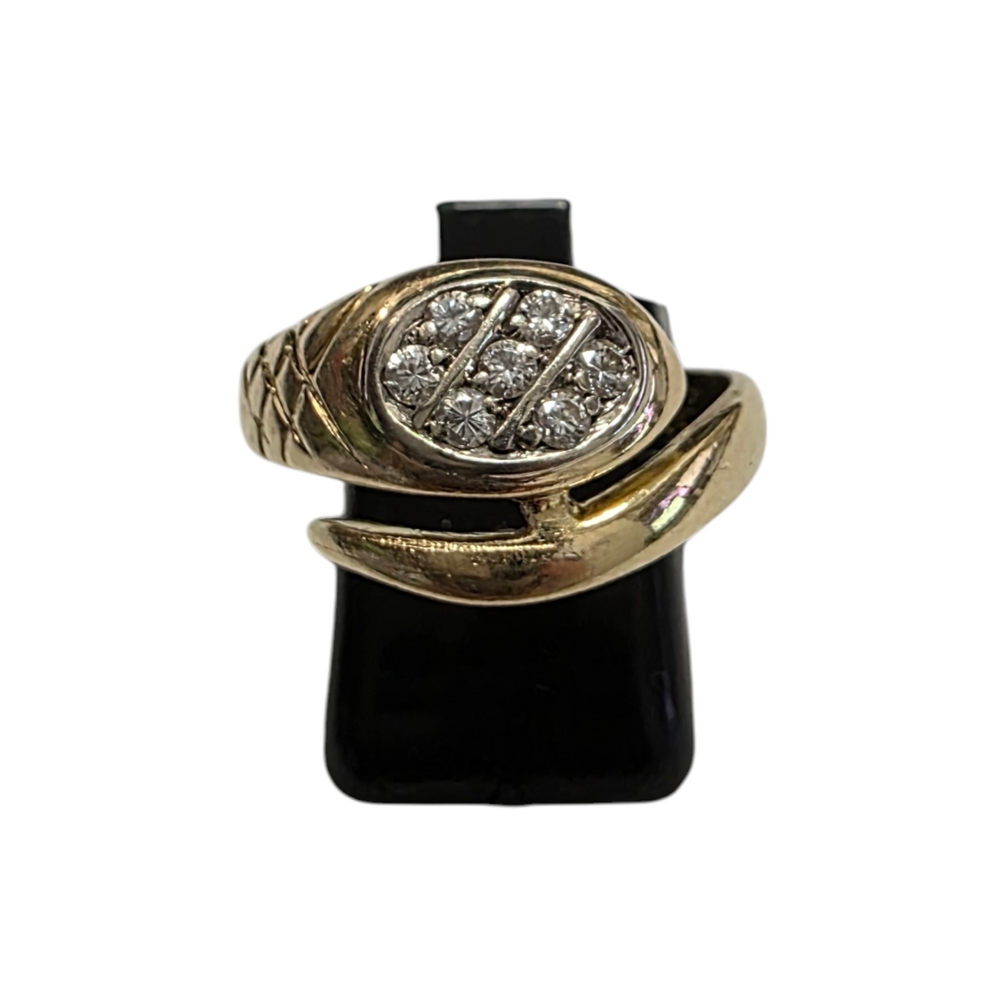 Diamantni prstan "KATARI" 14K 585/1000+DIA; masa=5.40g