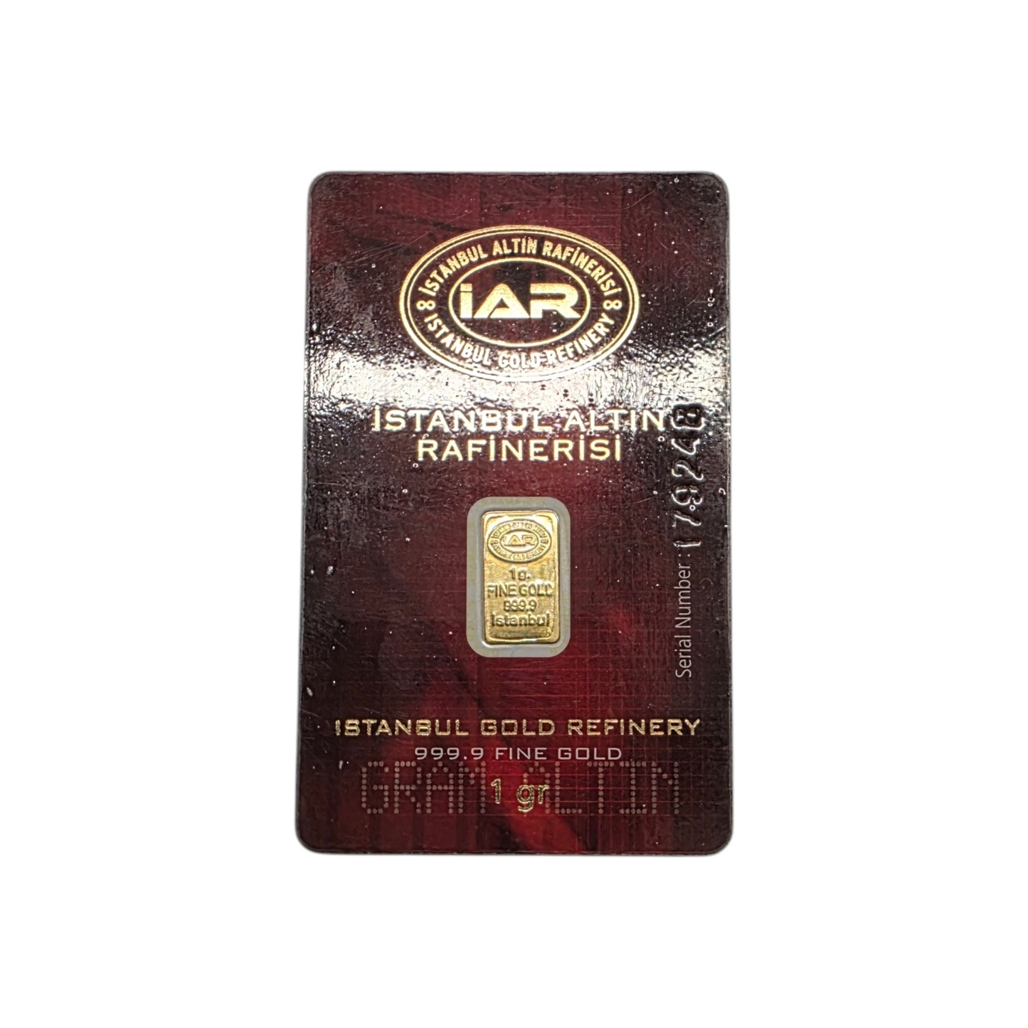 Naložbeno zlato "ISTANBUL" 24K 999.9/1000; masa=1.00g