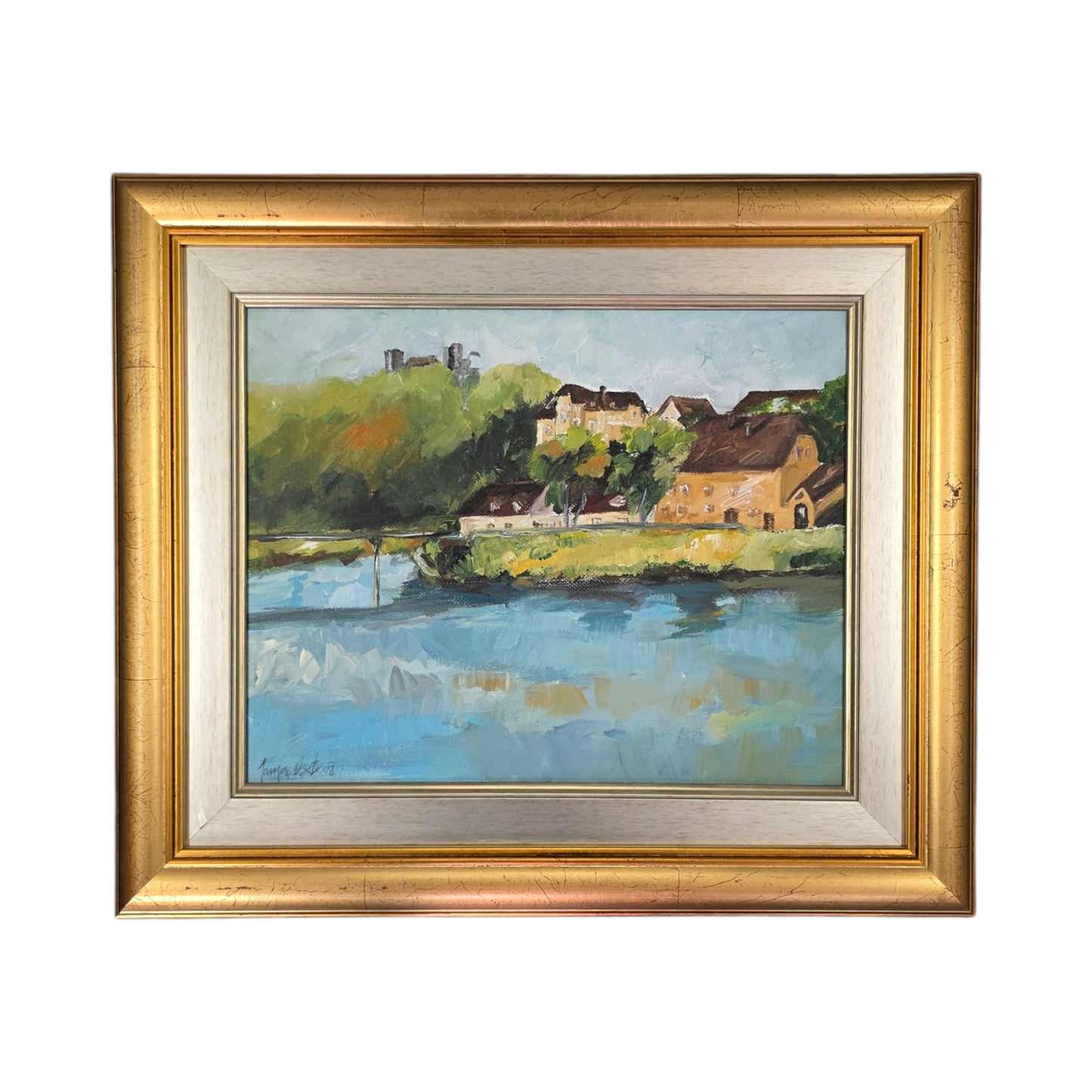 Janja Oset; olje na platno; Celje; 37 cm x 44 cm