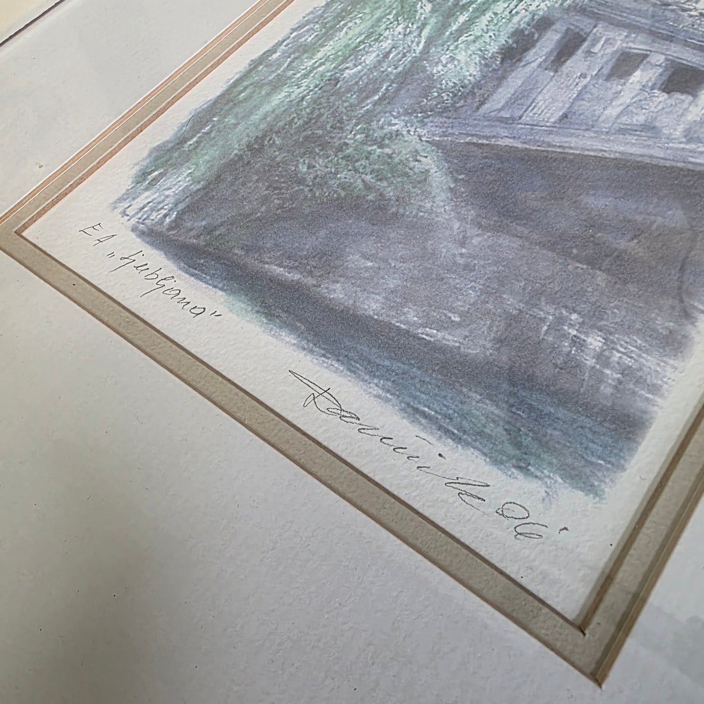 N/A; grafika; "Zmajski most"; 39 cm x 29 cm