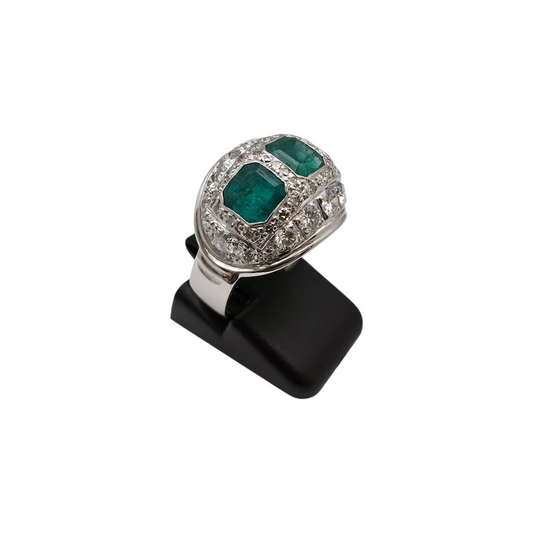 Diamantni prstan "HERALDO" 14K 585/1000; masa=5.61g