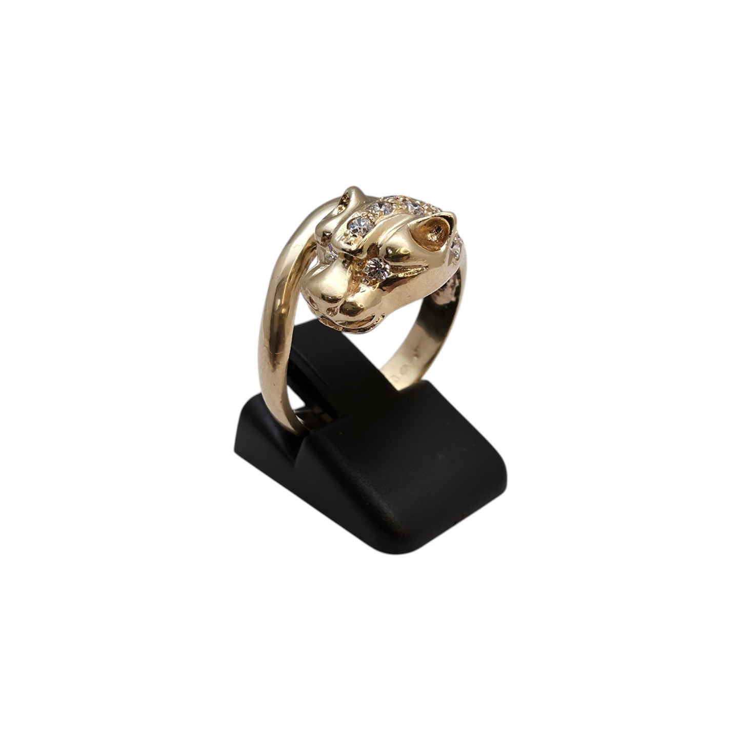 Zlati prstan "PUMA" 14K 585/1000; masa=6.18g