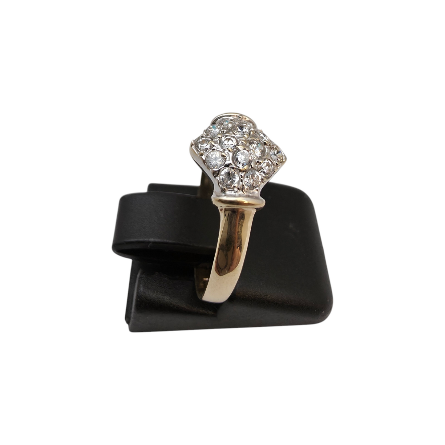 Zlati prstan "TREZE" 14K 585/1000; masa=1.68g
