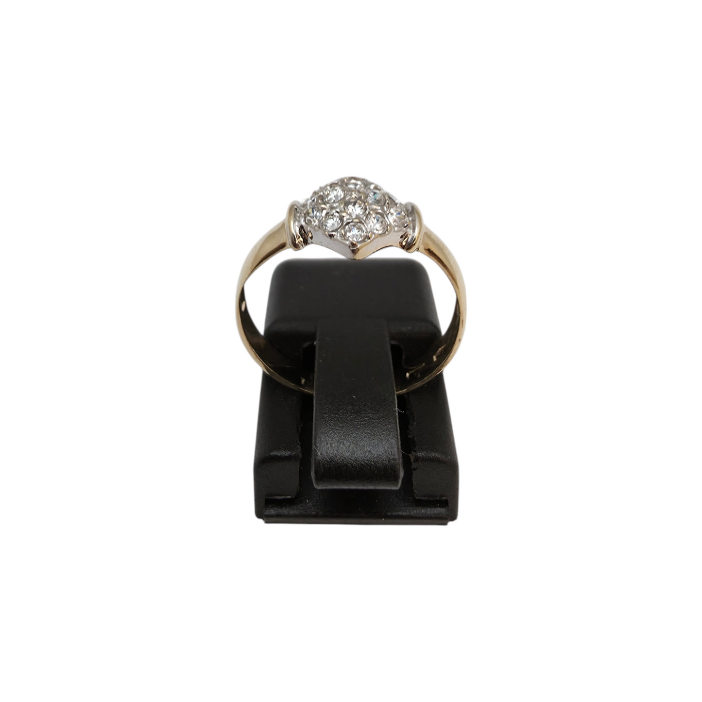 Zlati prstan "TREZE" 14K 585/1000; masa=1.68g