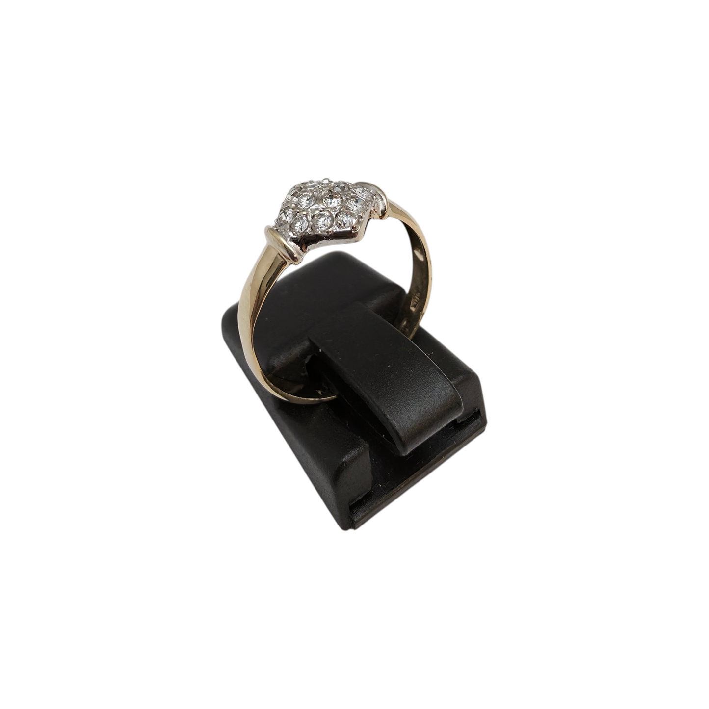 Zlati prstan "TREZE" 14K 585/1000; masa=1.68g