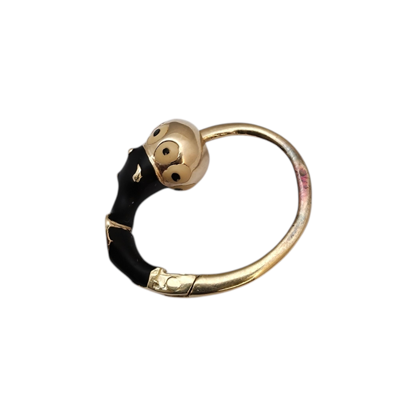 Zlati uhan "MORČEK" 14K 585/1000; masa=1.16g