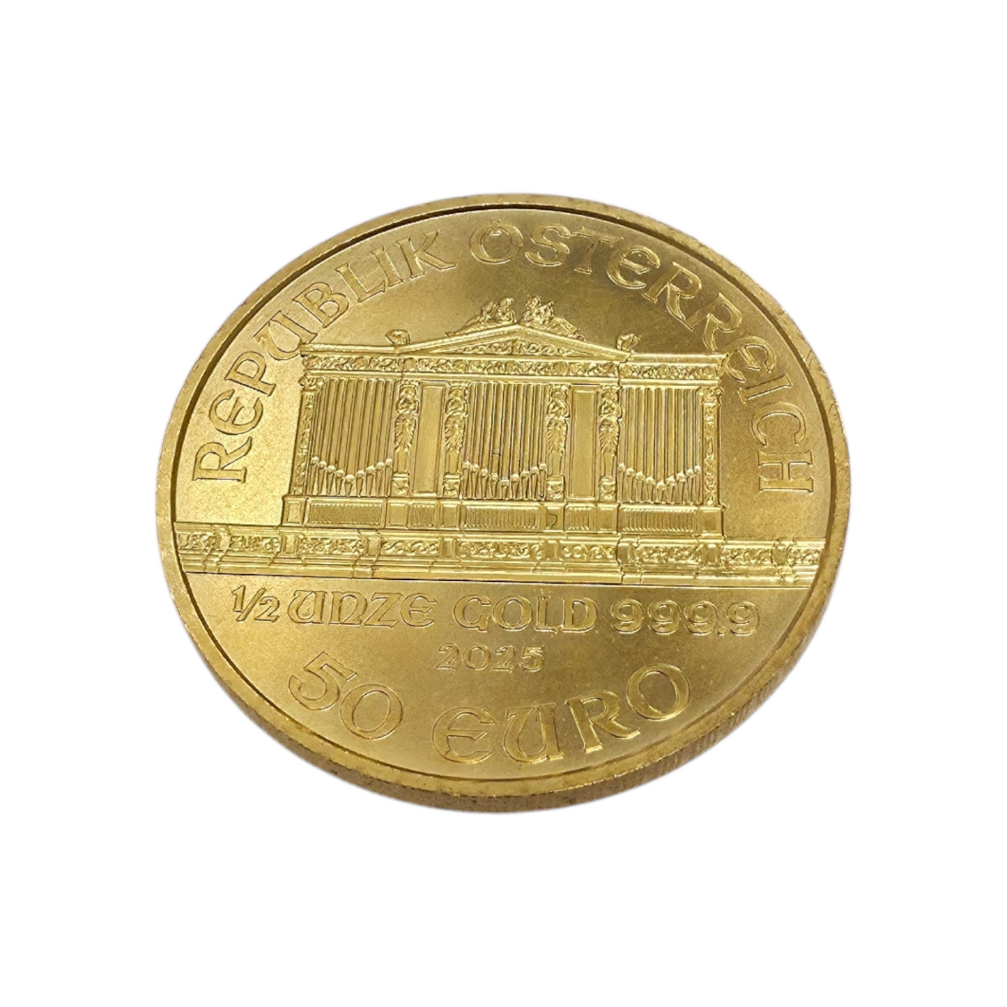 Zlatnik Dunajski filharmonik 24K 999.9/1000; masa=15.57g