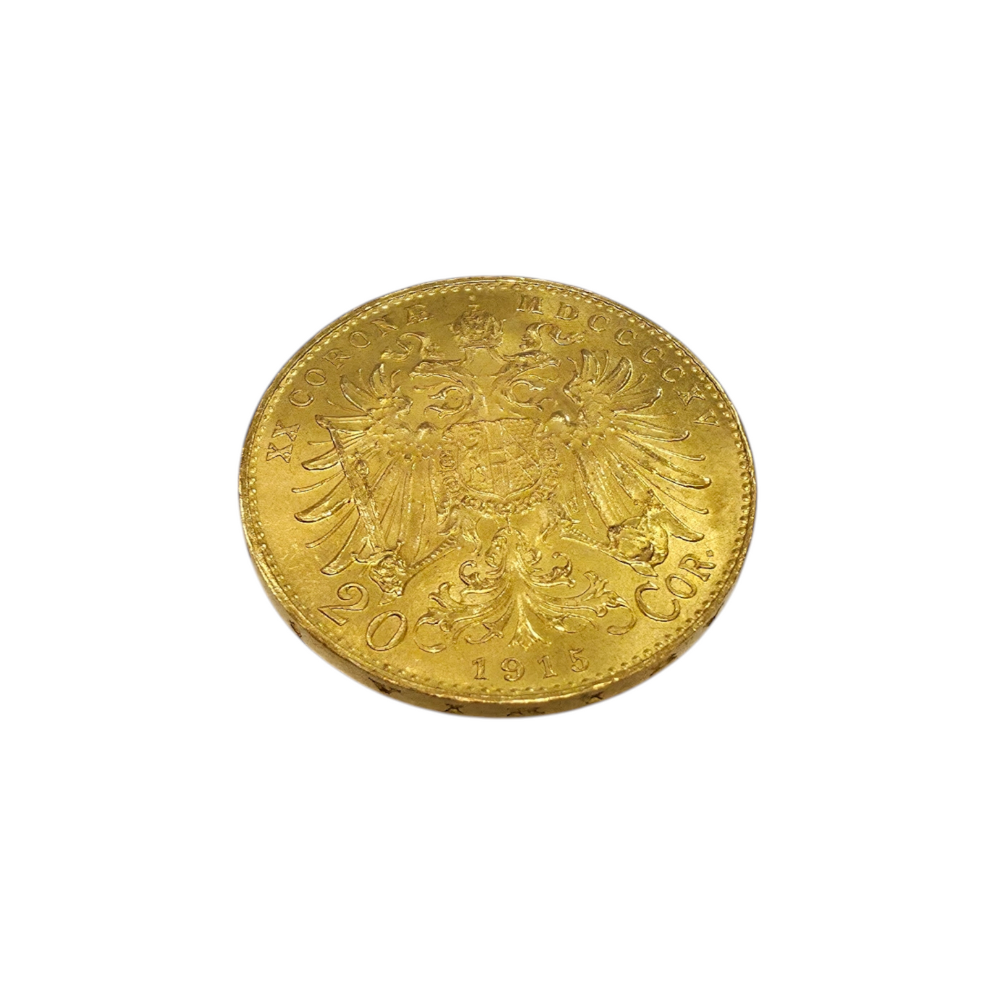 Zlatnik "20 Kron" 21K 900/1000; masa=6.77g