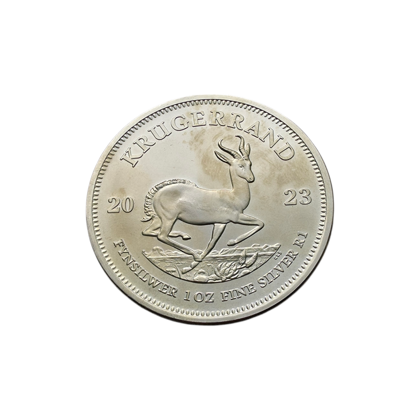 Srebrnik "KRUGERRAND" Ag 999/1000; masa=31.16g