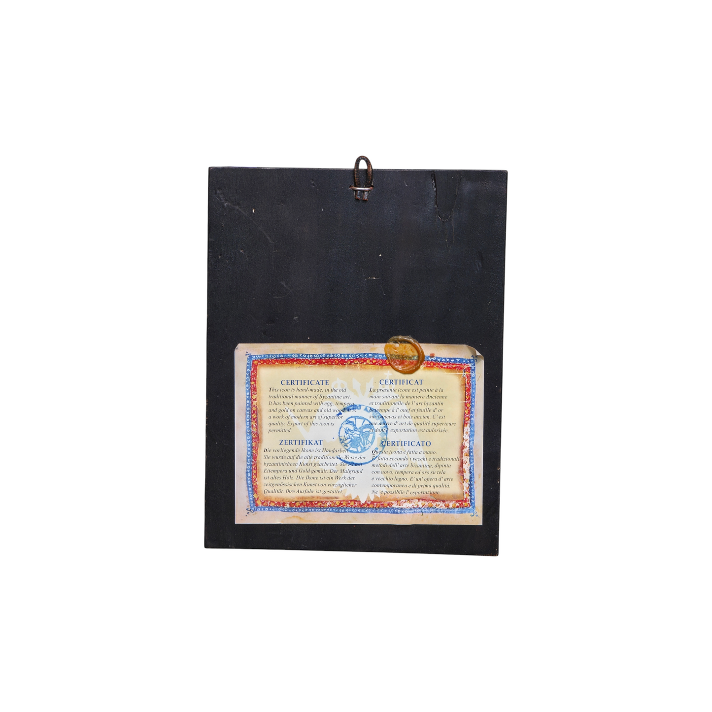 N/A; jajčna tempara na les; Ikona; 18 cm x 23 cm