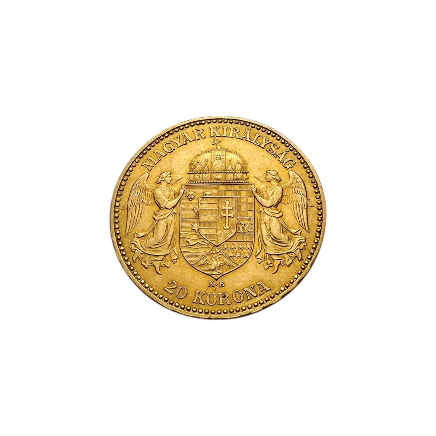 Zlatnik 20 Korona 21K 900/1000; masa=6.77g