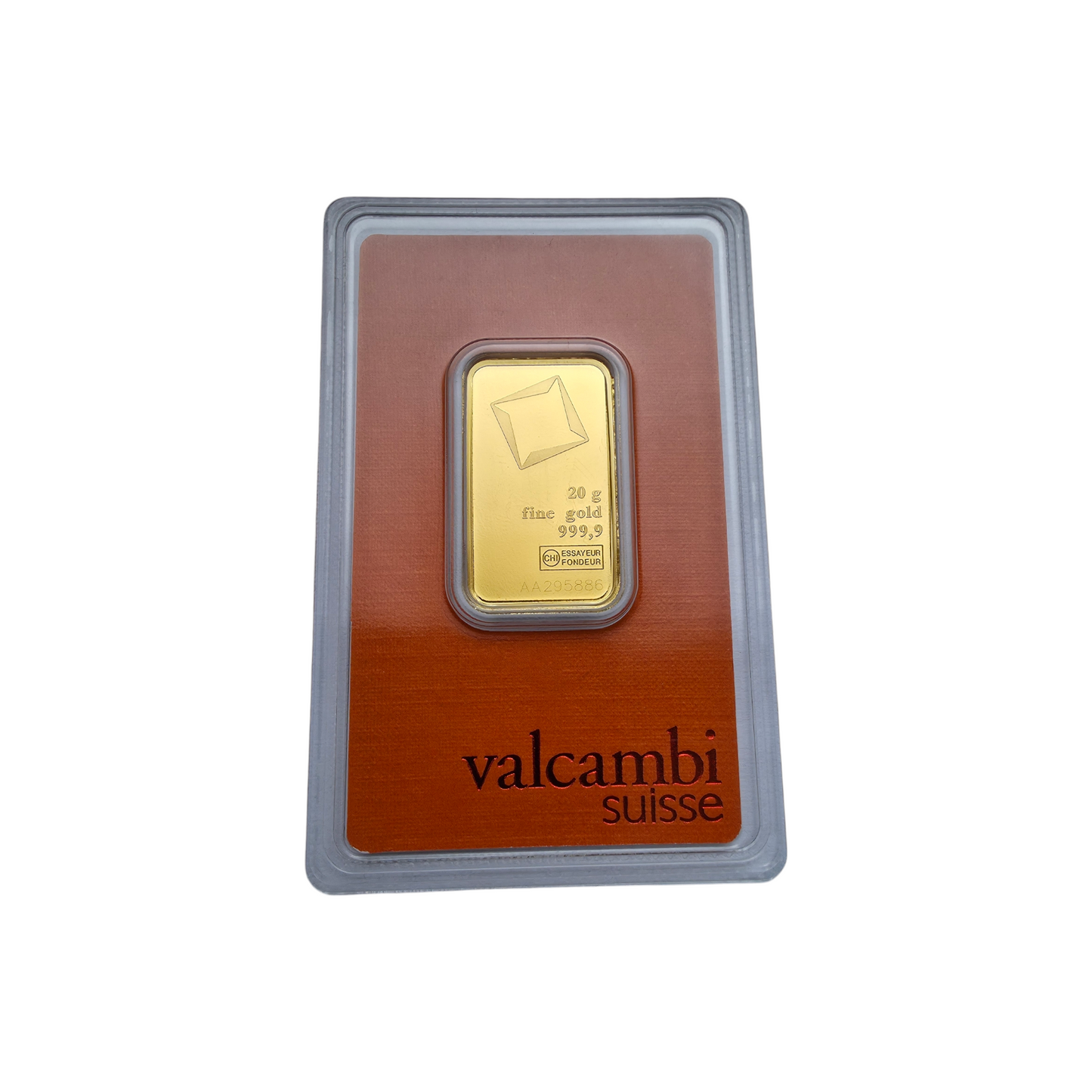 Naložbeno zlato VALCAMBI 24K 999.9/1000; masa=20.00g