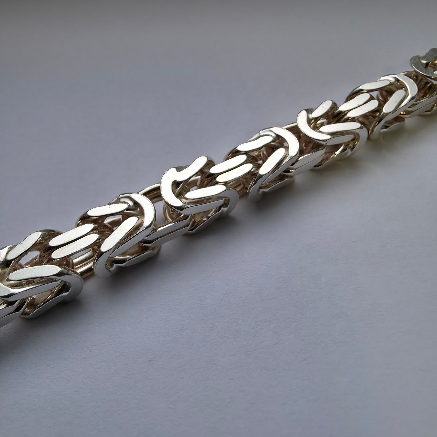 Srebrna zapestnica "KRONA" 925/1000; masa=32.96g
