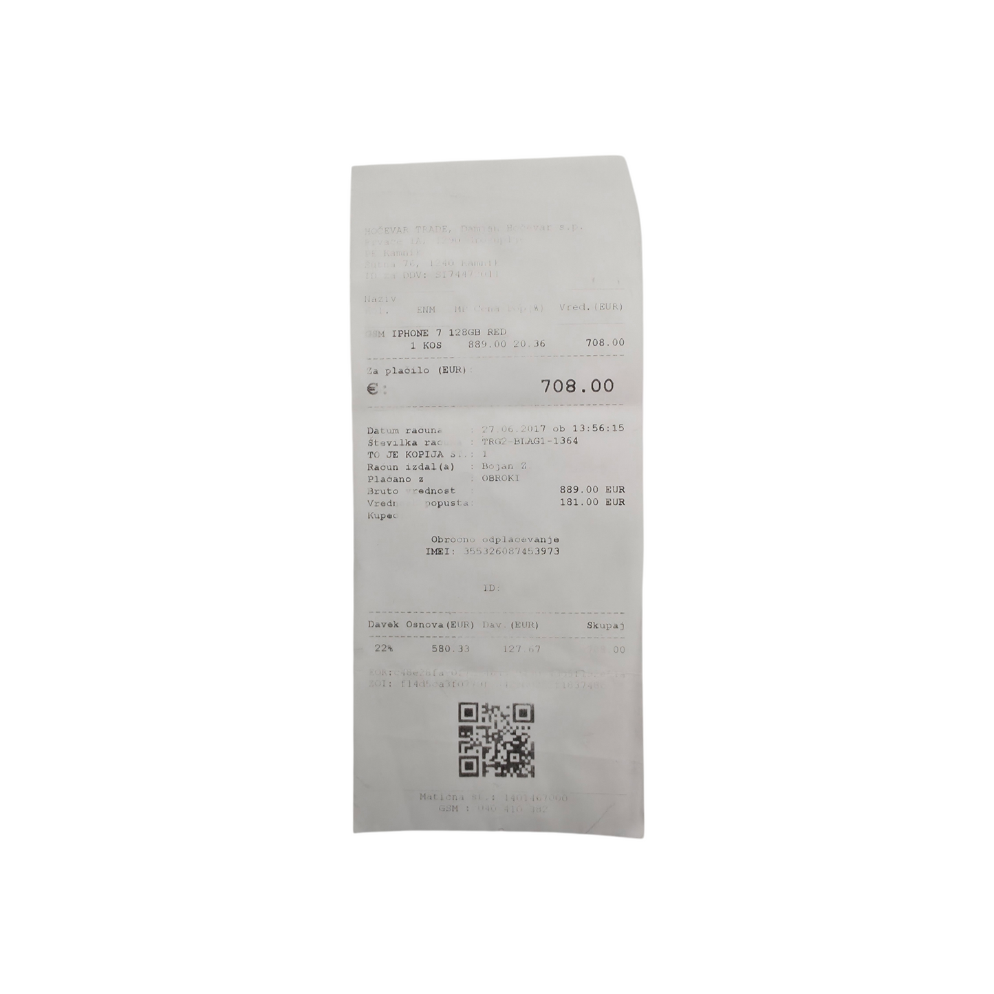 Mobilni telefon Apple iPhone 7 128GB 84%