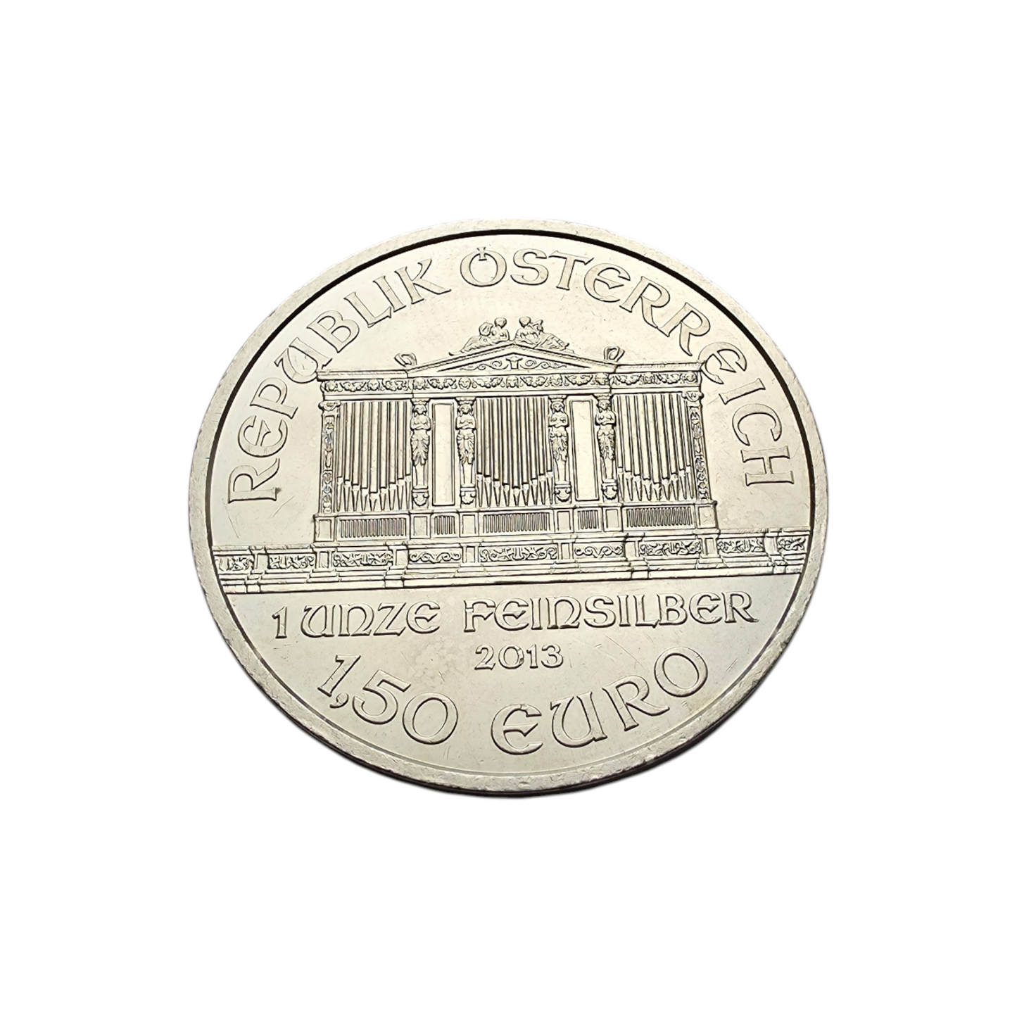 Naložbeni srebrnik Dunajski Filharmonik 999.9/1000; masa=31.10g